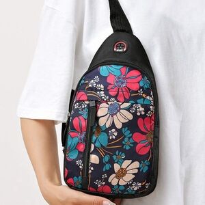 New Oxford cloth shoulder cross bag Fashion printed chest backpack crossbody
